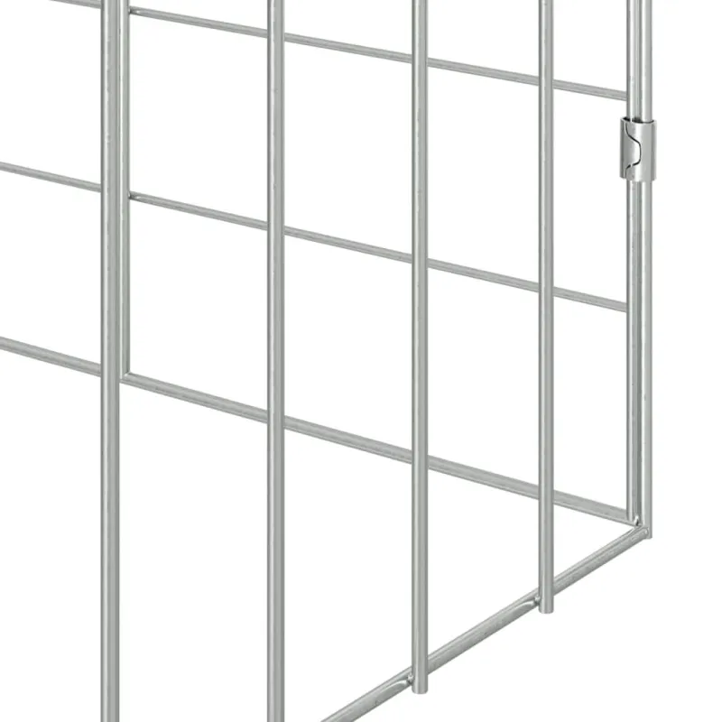 Triušių narvas Sidabro 100 x 78 x 78 cm Cinkuota plienas