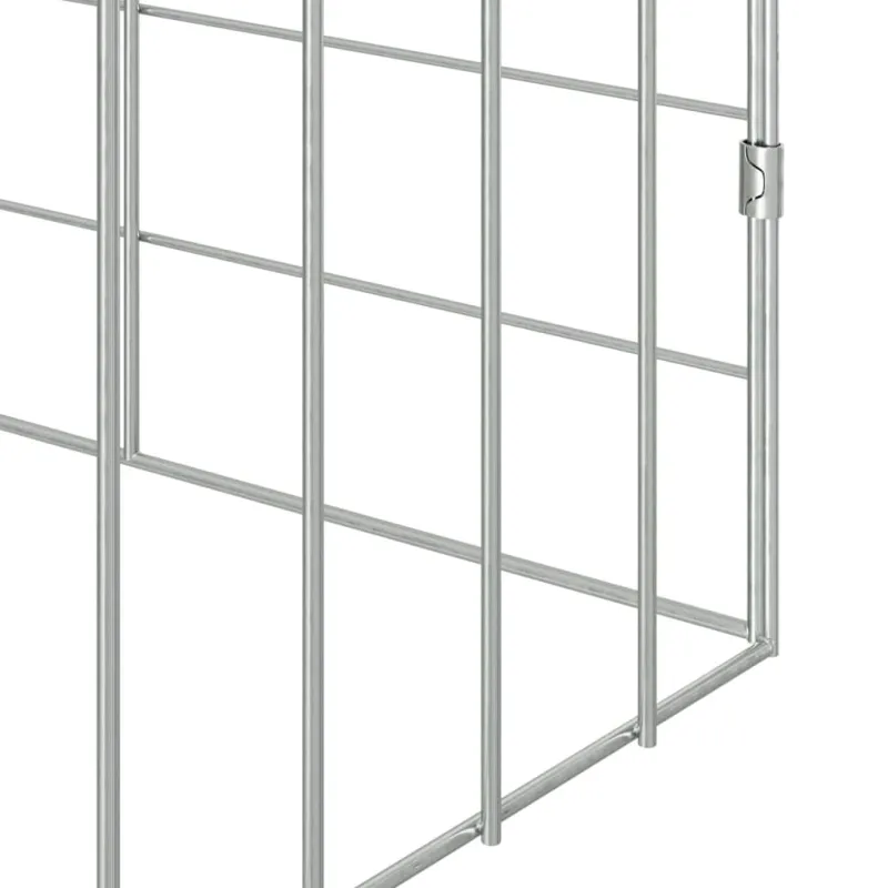 Triušių narvas Sidabro 400 x 78 x 78 cm Cinkuota plienas