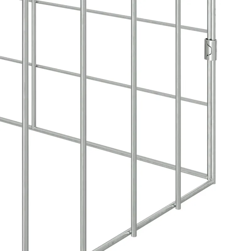Triušių narvas Sidabro 600 x 78 x 78 cm Cinkuota plienas
