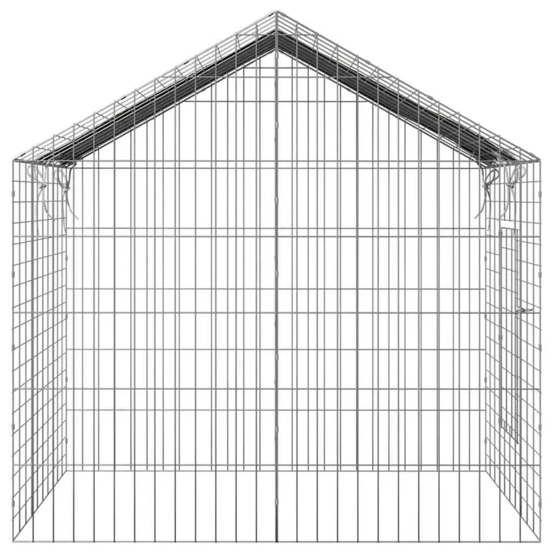 Triušių narvas Sidabro 100 x 78 x 78 cm Cinkuota plienas