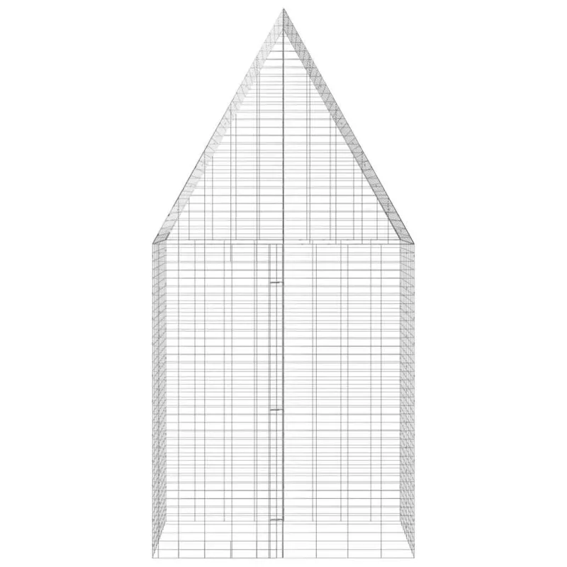 Triušių narvas Sidabro 100 x 100 x 210 cm Cinkuota plienas