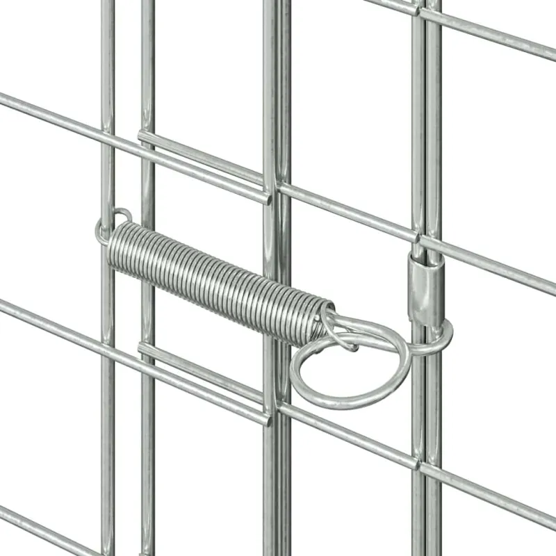 Triušių narvas Sidabro 100 x 100 x 210 cm Cinkuota plienas