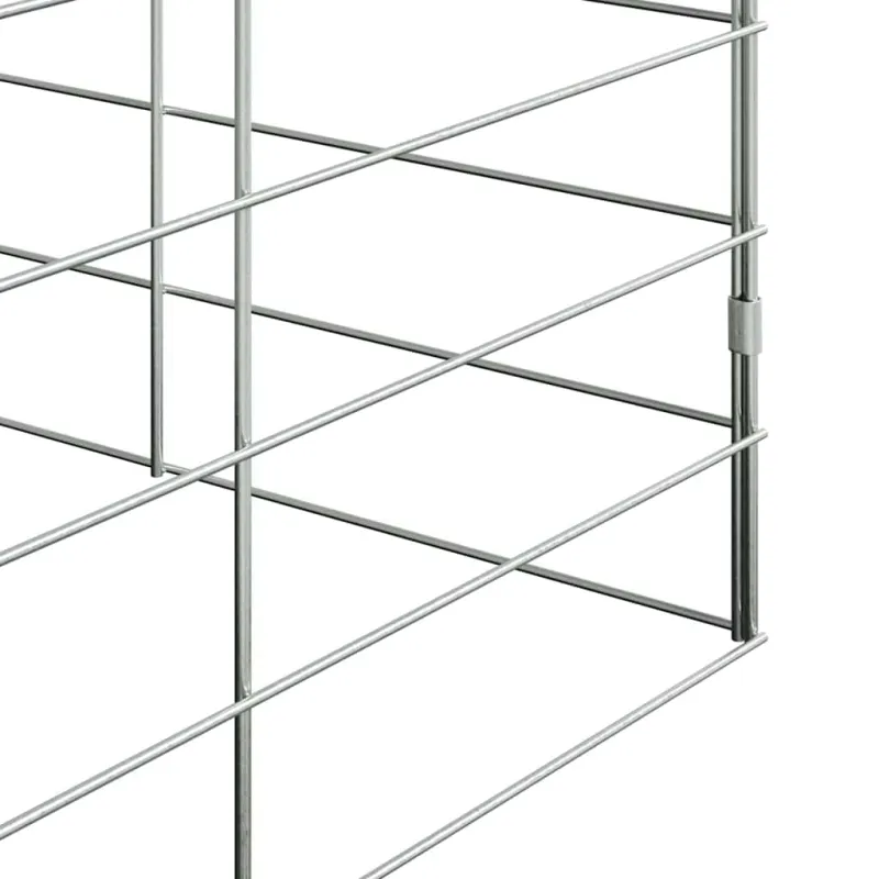 Triušių narvas Sidabro 100 x 100 x 210 cm Cinkuota plienas