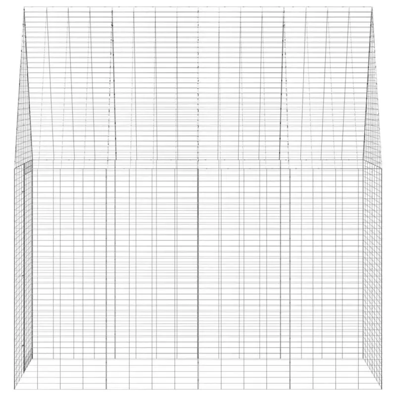 Triušių narvas Sidabro 200 x 100 x 210 cm Cinkuota plienas