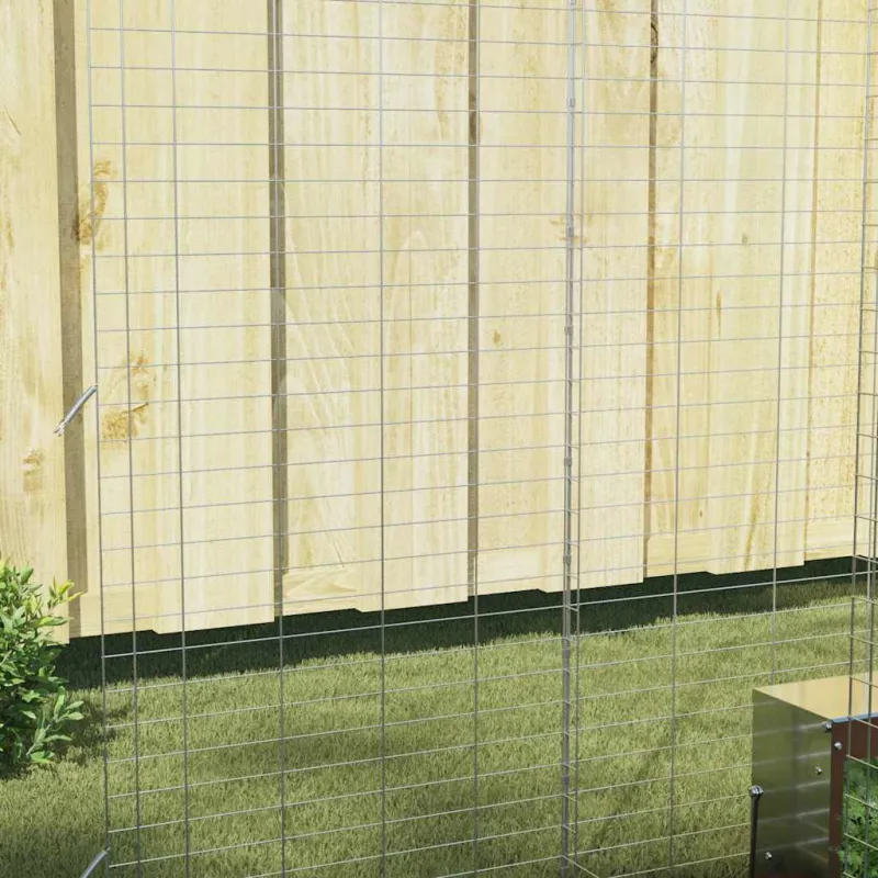 Triušių narvas Sidabro 300 x 100 x 210 cm Cinkuota plienas