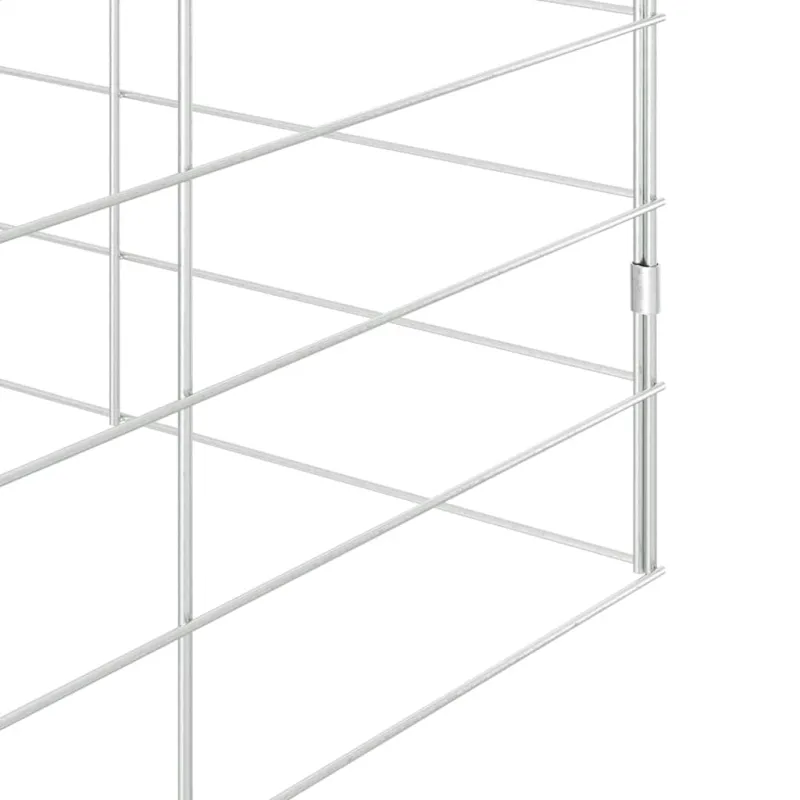 Triušių narvas Sidabro 300 x 100 x 210 cm Cinkuota plienas