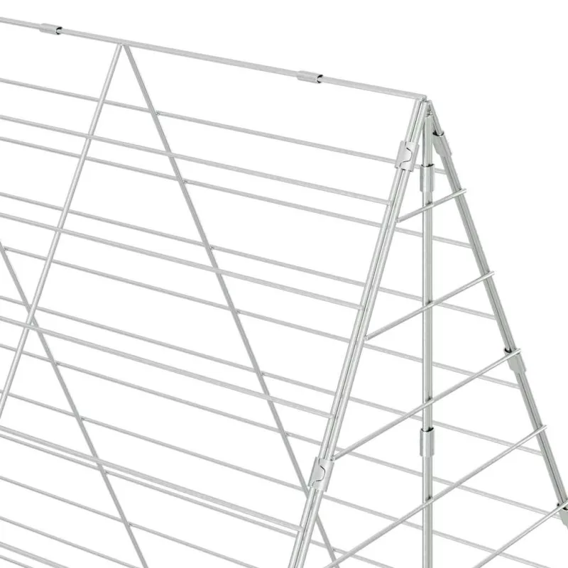 Triušių narvas Sidabro 300 x 100 x 210 cm Cinkuota plienas