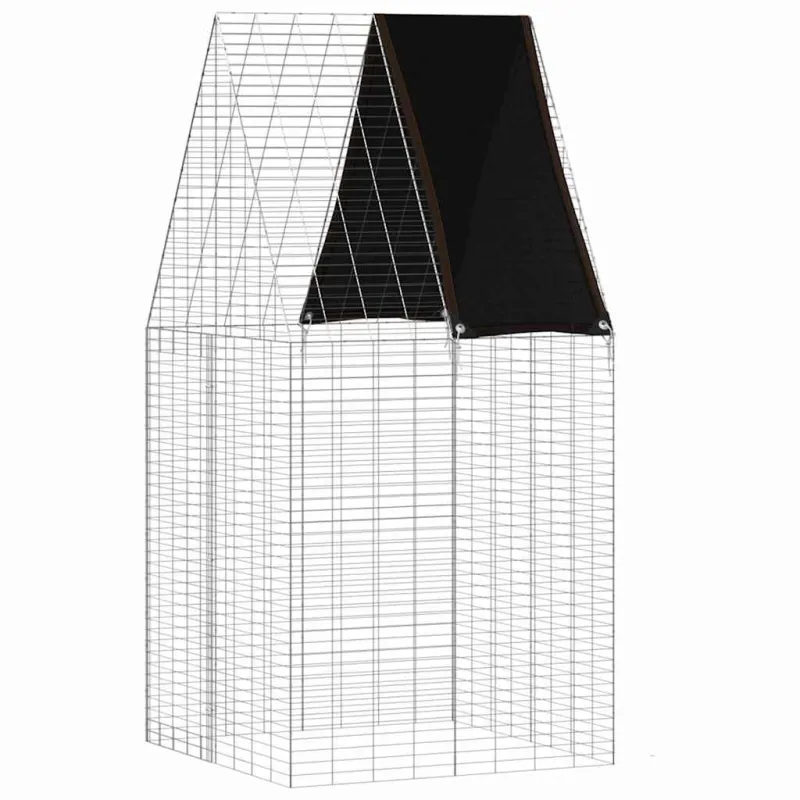 Triušių narvas Sidabro 100 x 100 x 210 cm Cinkuota plienas