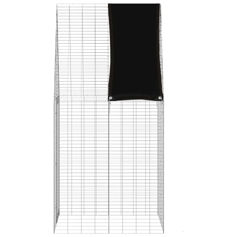 Triušių narvas Sidabro 100 x 100 x 210 cm Cinkuota plienas