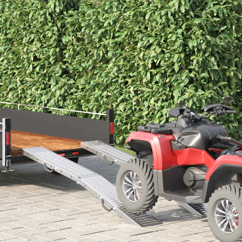 Sulankstoma rampas 200 kg kiekvienai rampai 2 pcs Sidabro