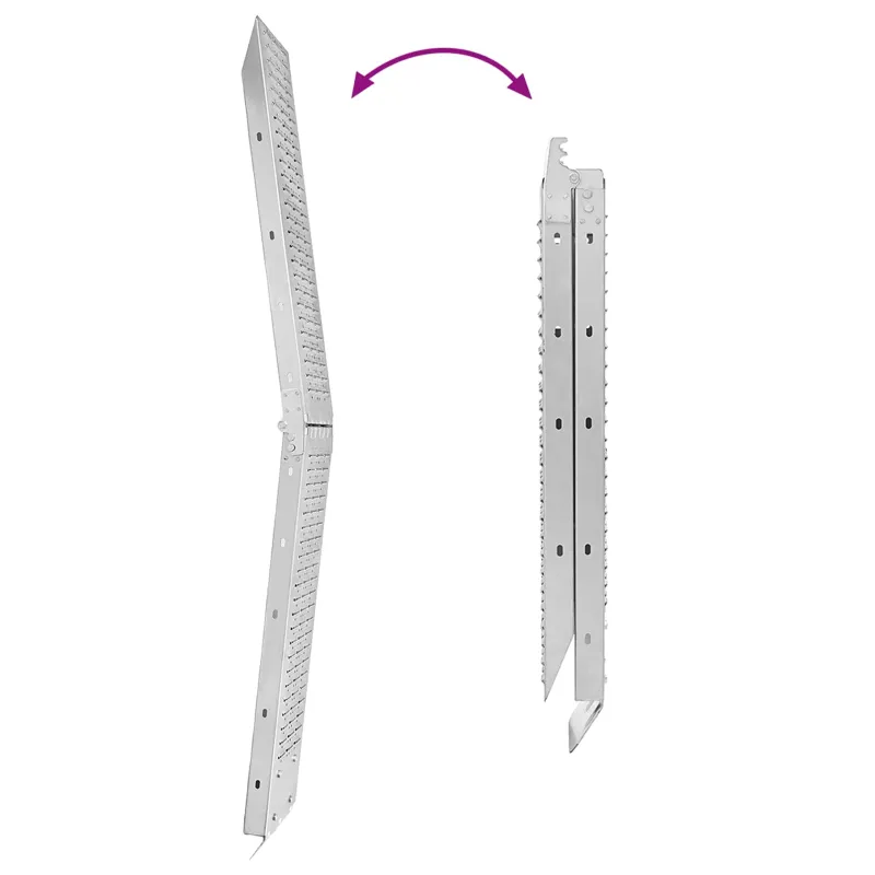 Sulankstoma rampas 200 kg kiekvienai rampai 2 pcs Sidabro