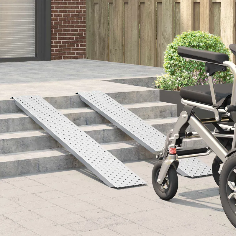 Pakrovimo rampos 200 kg Sidabro 159 x 23 x 5 cm