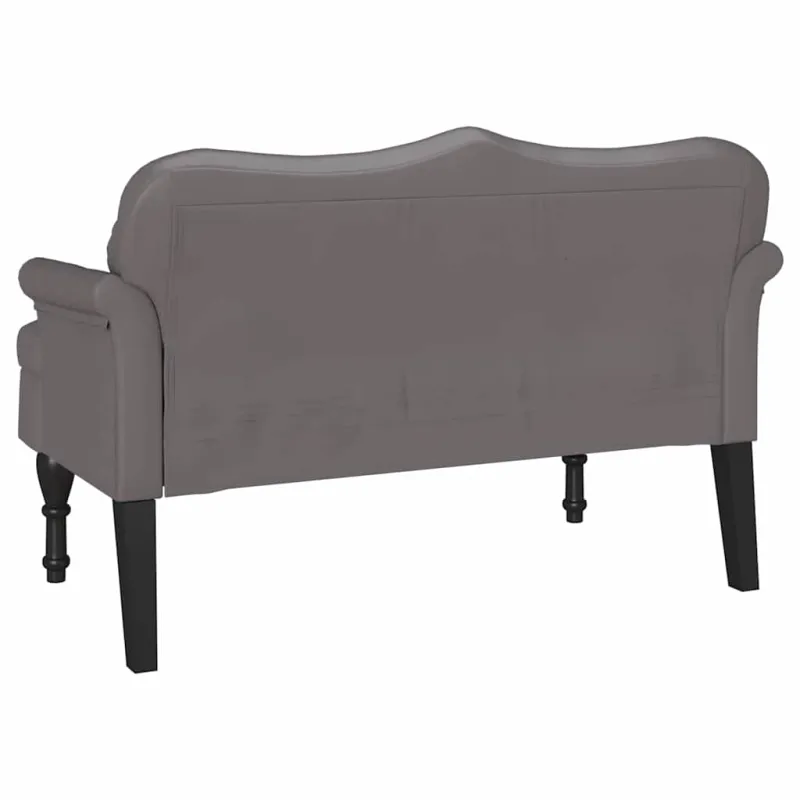Česterfildo suolas Pilka 120,5 x 65 x 75 cm Dirbtinė oda