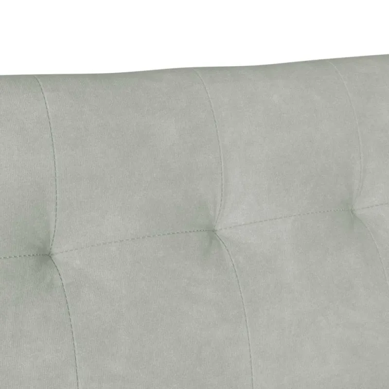 Česterfildo suolas Šviesiai pilka 112 x 65,5 x 75 cm Aksomas