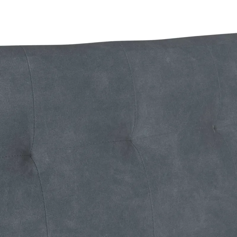 Česterfildo suolas Tamsiai pilka 112 x 65,5 x 75 cm Aksomas