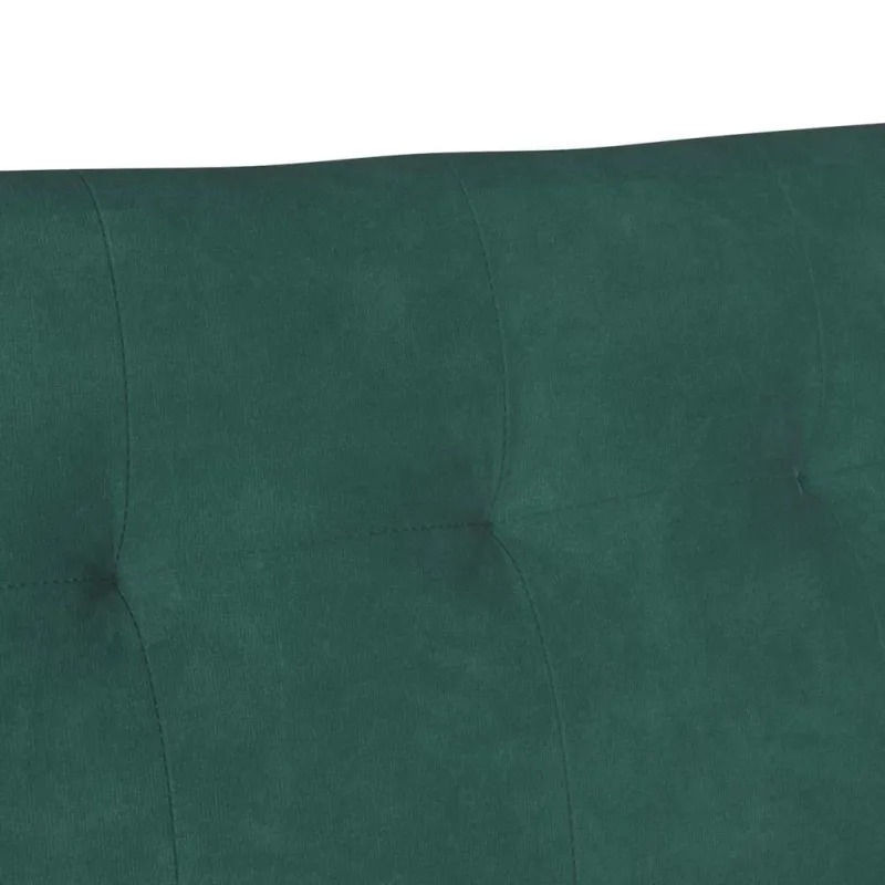 Česterfildo suolas Tamsiai žalia 112 x 65,5 x 75 cm Aksomas