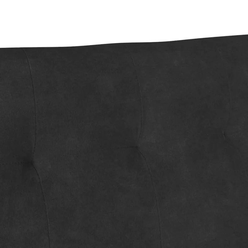 Česterfildo suolas Juoda 112 x 65,5 x 75 cm Aksomas
