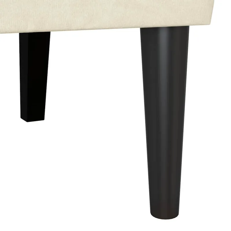 Česterfildo suolas Kreminė 112 x 65,5 x 75 cm Aksomas