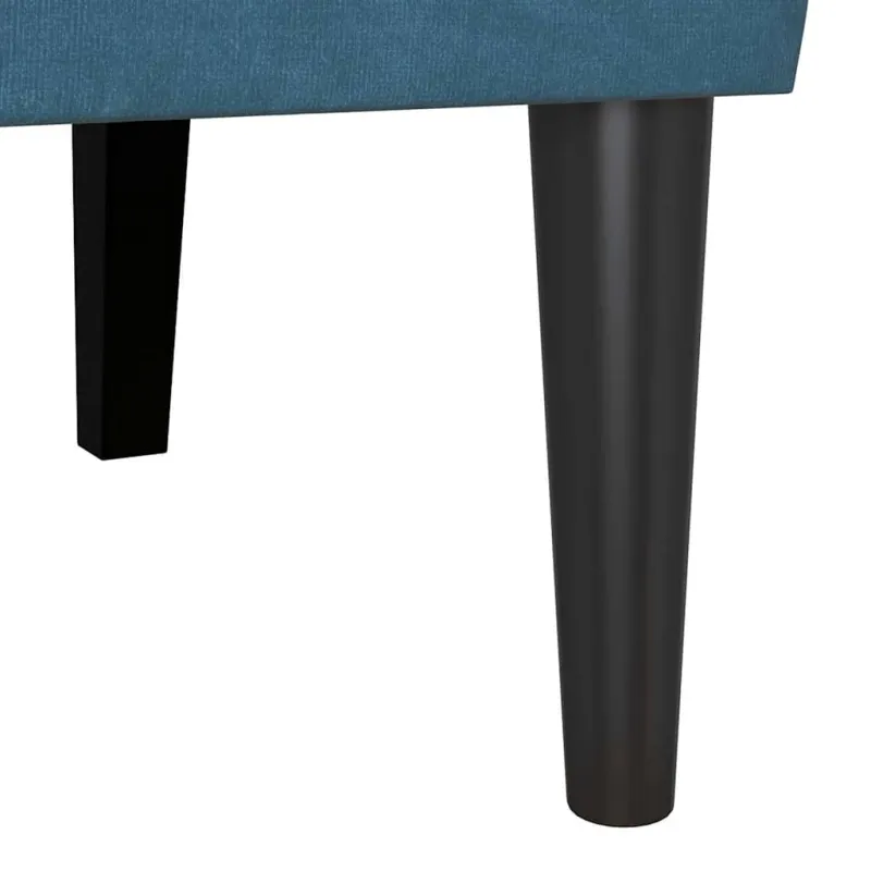 Česterfildo suolas Mėlyna 112 x 65,5 x 75 cm Aksomas