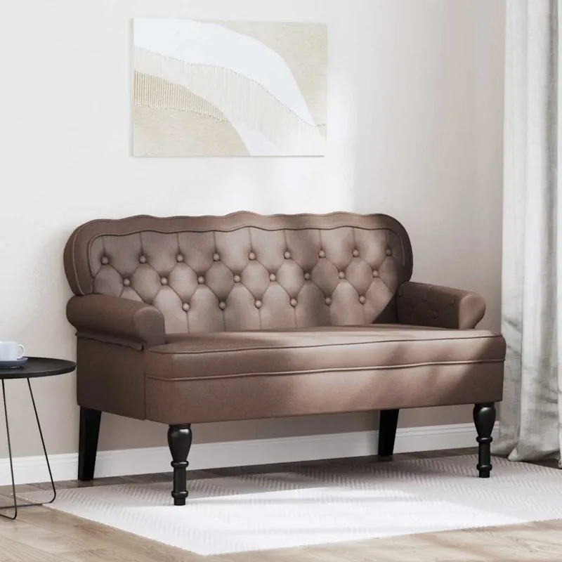 Česterfildo suolas Ruda 119,5 x 64,5 x 75 cm Dirbtinė oda