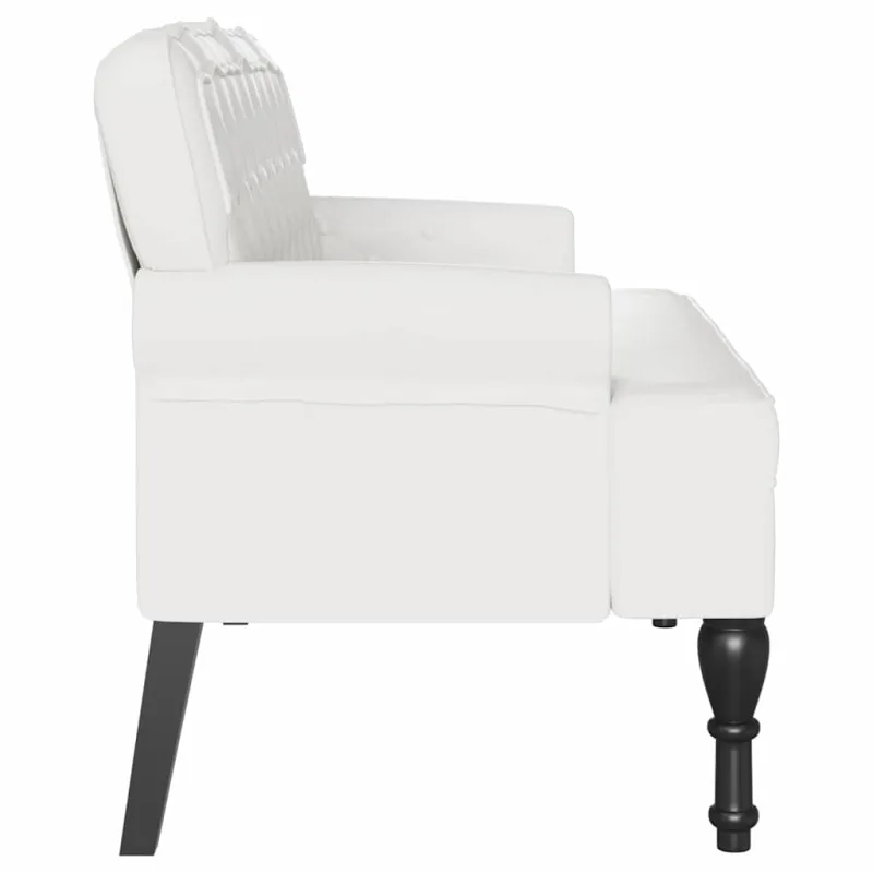 Česterfildo suolas Balta 119,5 x 64,5 x 75 cm Dirbtinė oda