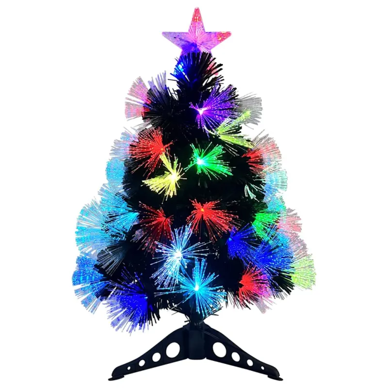 Dirbtinė Kalėdų eglutė su 50 LED s stovu Žalia 64 cm PVC