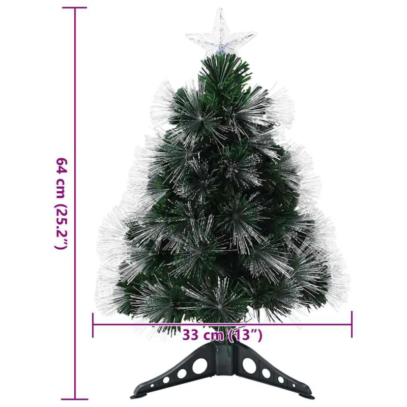 Dirbtinė Kalėdų eglutė su 50 LED s stovu Žalia 64 cm PVC