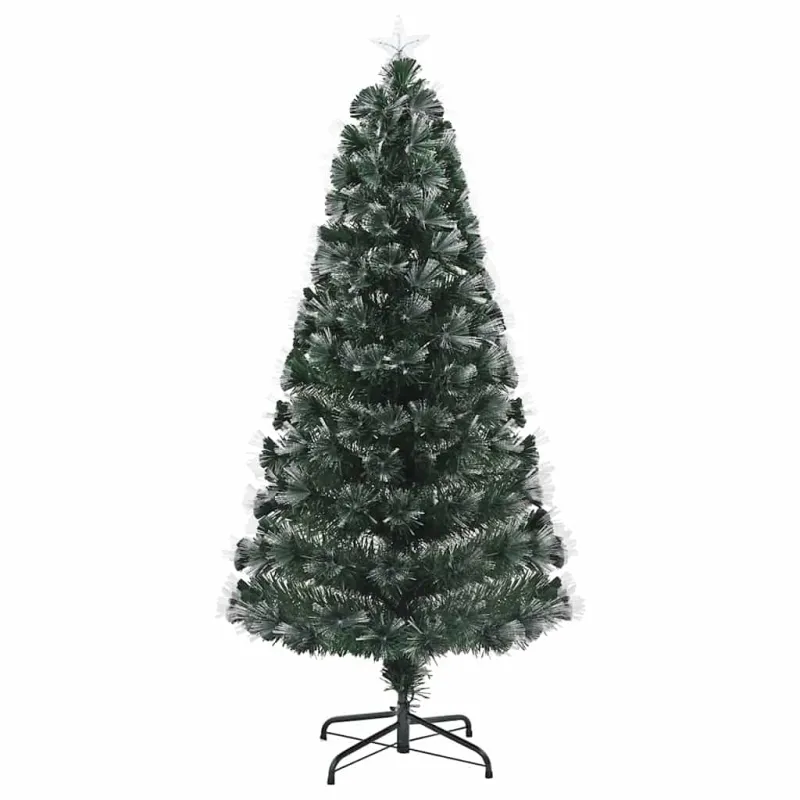 Dirbtinė Kalėdų eglutė su 160 LED s stovu Žalia 150 cm PVC