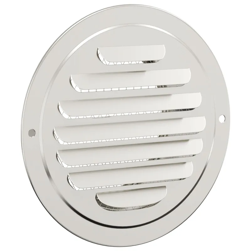 Oro ventiliacijos dangčiai 4 pcs Sidabro 80 mm
