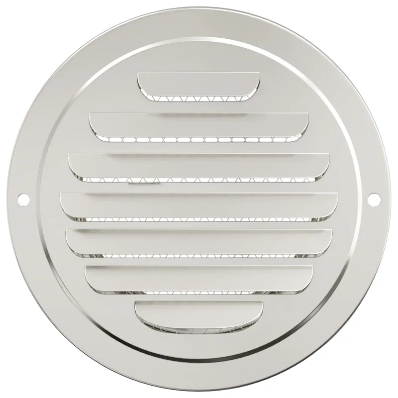 Oro ventiliacijos dangčiai 4 pcs Sidabro 80 mm