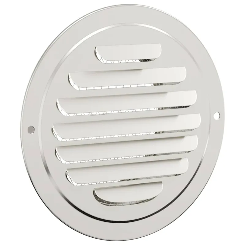 Oro ventiliacijos dangčiai 4 pcs Sidabro 100 mm