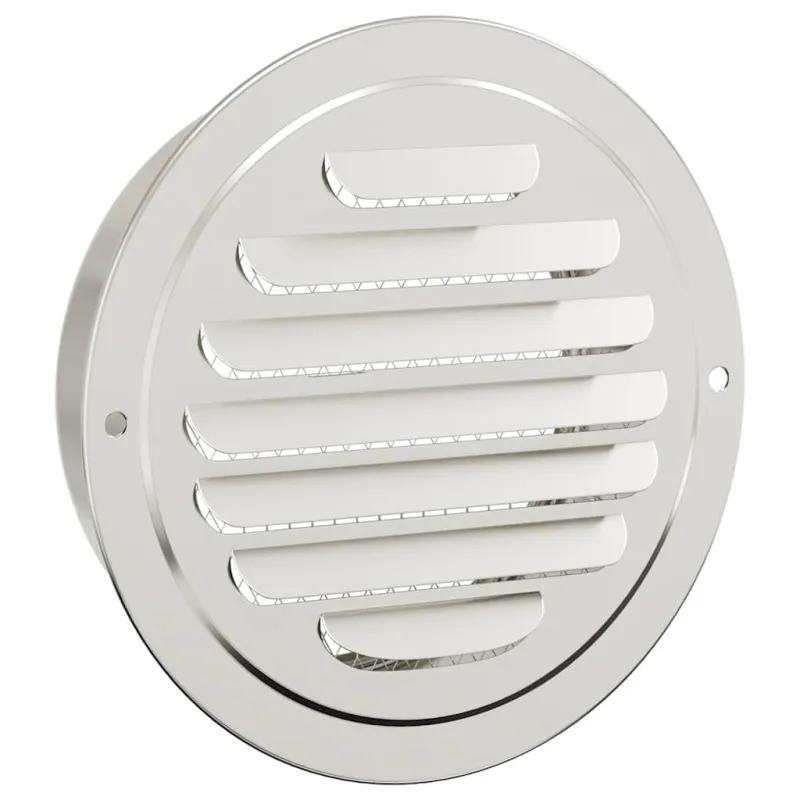 Oro ventiliacijos dangčiai 4 pcs Sidabro 125 mm