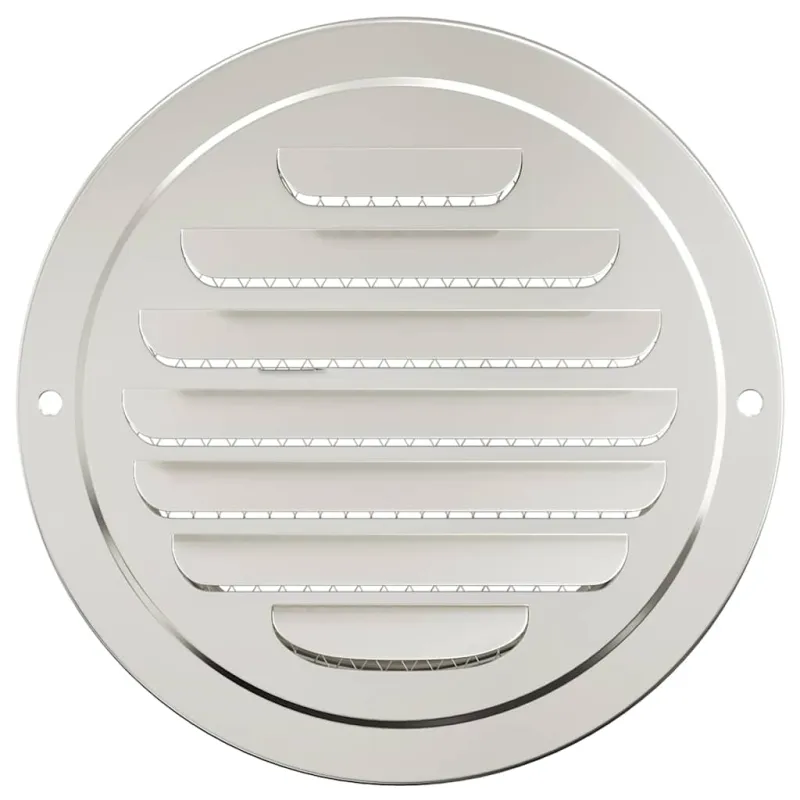 Oro ventiliacijos dangčiai 4 pcs Sidabro 125 mm
