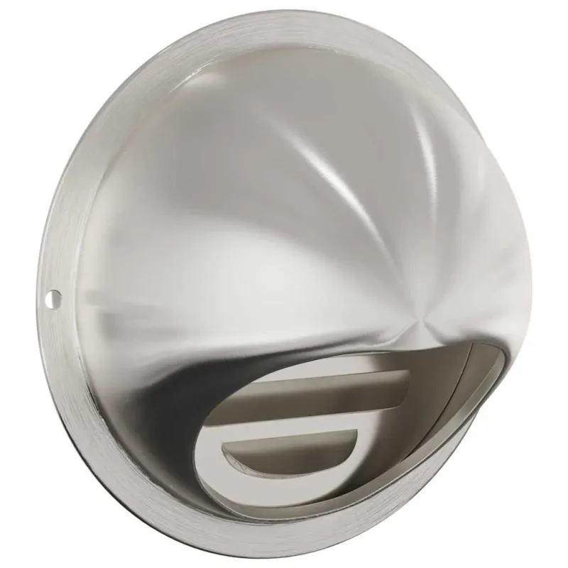Oro ventiliacijos dangčiai 2 pcs Sidabro 100 mm
