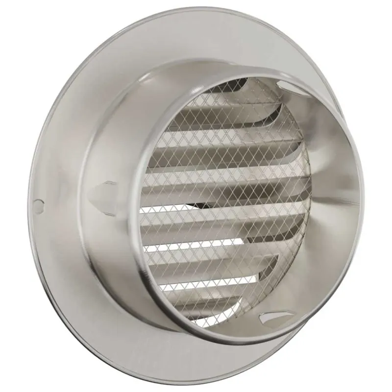 Oro ventiliacijos dangčiai 2 pcs Sidabro 100 mm