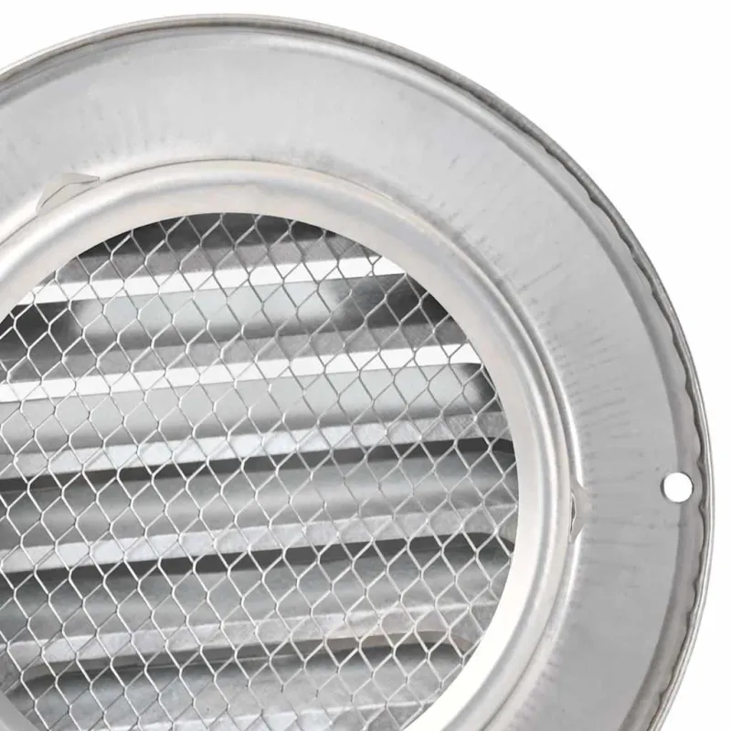 Oro ventiliacijos dangčiai 8 pcs Sidabro 100 mm