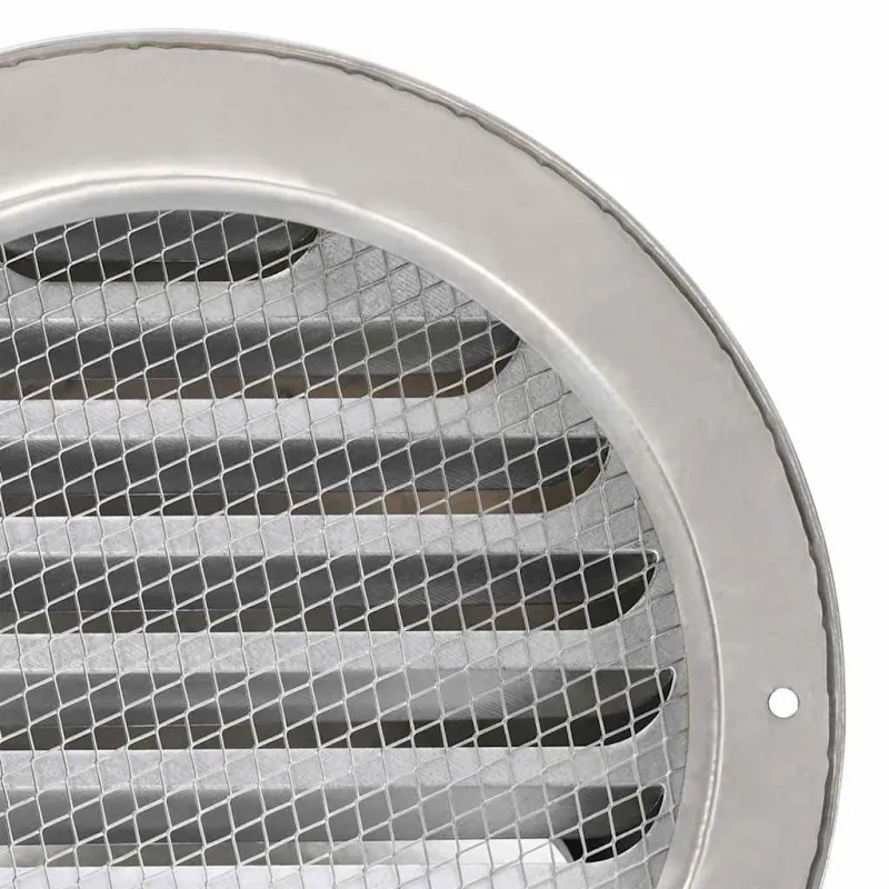 Oro ventiliacijos dangčiai 2 pcs Sidabro 200 mm