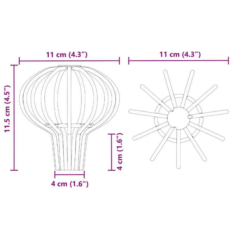 Latako lapo apsauga 8 pcs Sidabro 50 mm Nerūdijantis Plienas