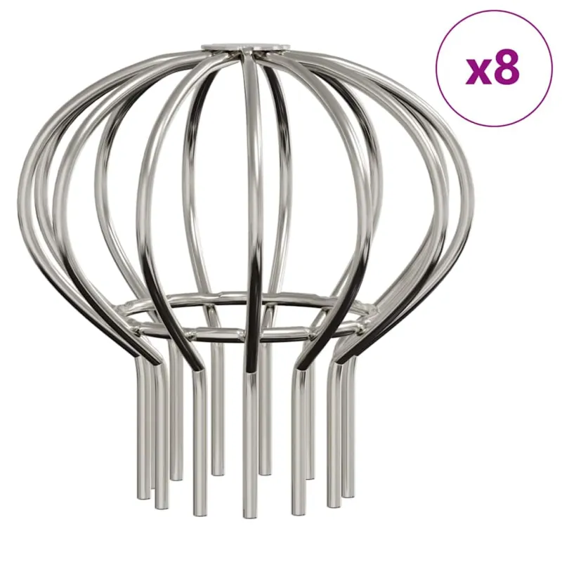 Latako lapo apsauga 8 pcs Sidabro 75 mm Nerūdijantis Plienas