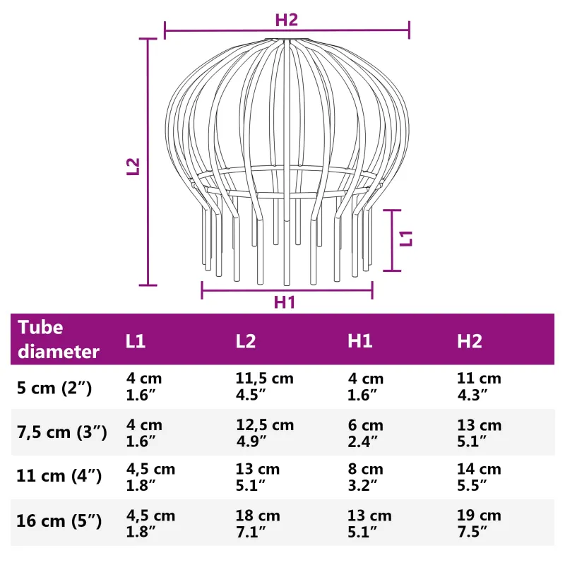 Latako lapo apsauga 8 pcs Sidabro 110 mm Nerūdijantis Plienas