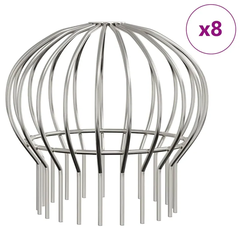 Latako lapo apsauga 8 pcs Sidabro 160 mm Nerūdijantis Plienas