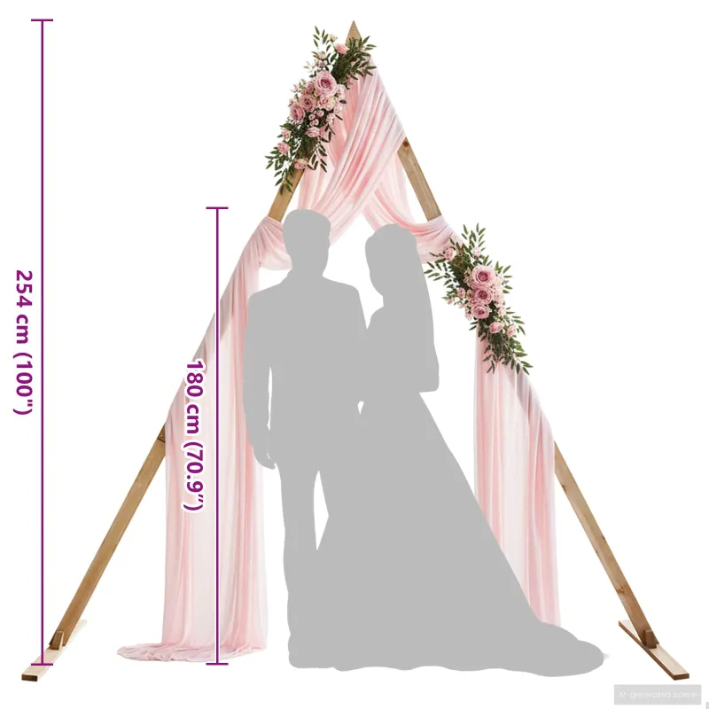 Vestuvinis Arklys Šviesiai rudas 202 x 95 x 254 cm