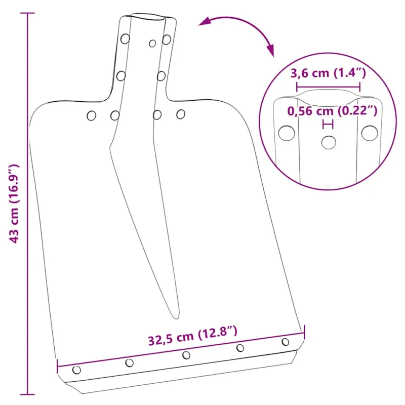 Kastuvo galva 4 pcs Sidabro 43 x 32,5 cm Aliuminis