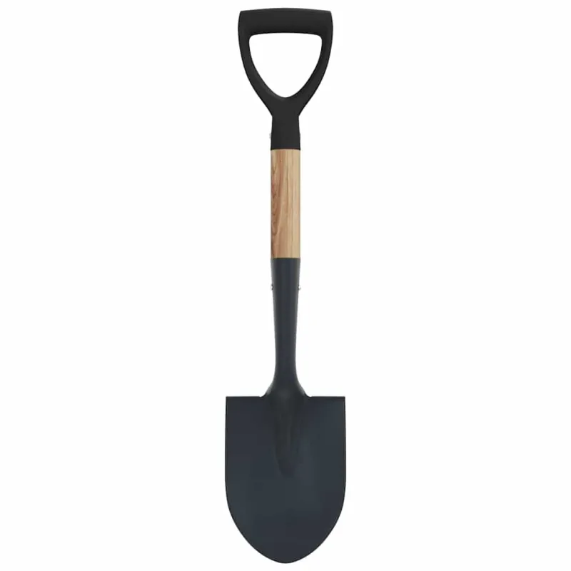 Spade Juoda 68,5 cm Galingas padengtas plienas ir kietas medis