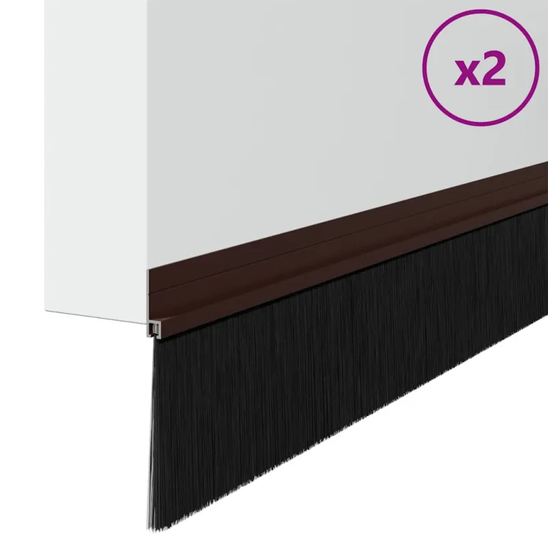Savarankiškai klijuojami durų šepetėlių sandarikliai 2 pcs Ruda