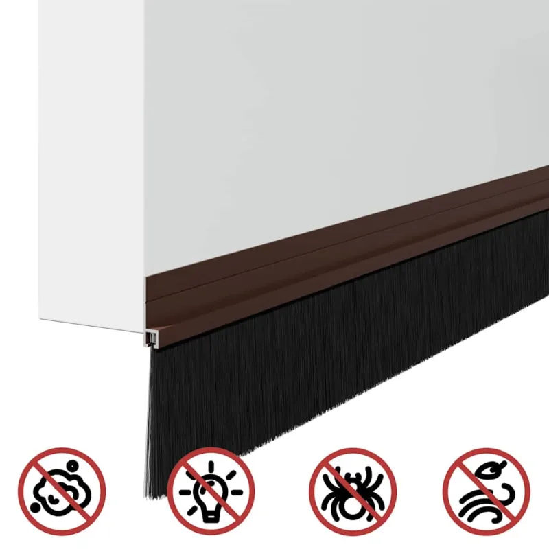 Savarankiškai klijuojami durų šepetėlių sandarikliai 12 pcs