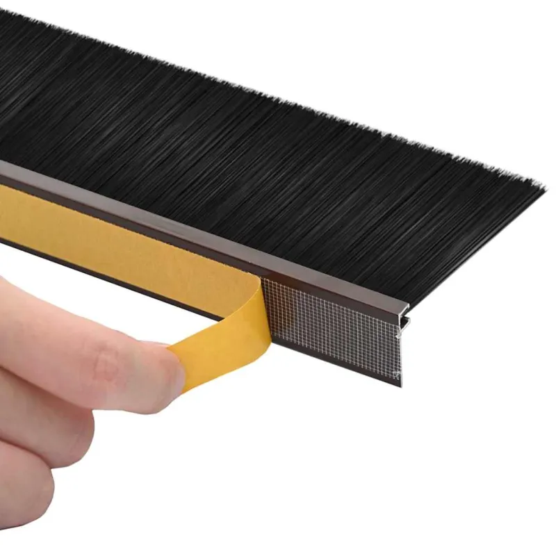 Savarankiškai klijuojami durų šepetėlių sandarikliai 2 pcs Ruda