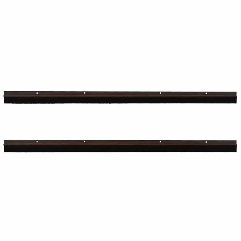 Sukabinamų durų šepetėlių sandarikliai 2 pcs Ruda 100 cm