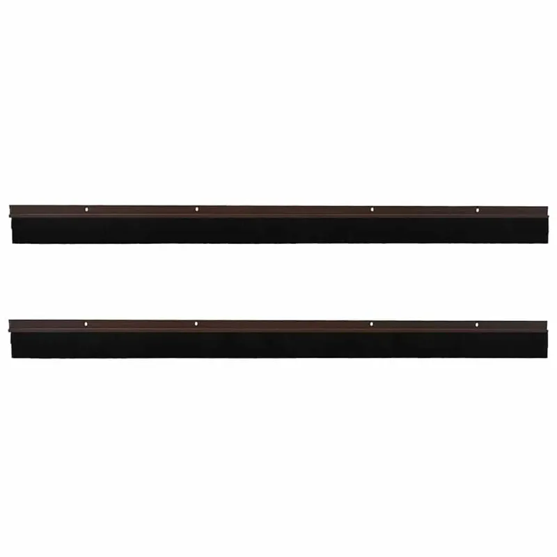 Sukabinamų durų šepetėlių sandarikliai 2 pcs Ruda 100 cm