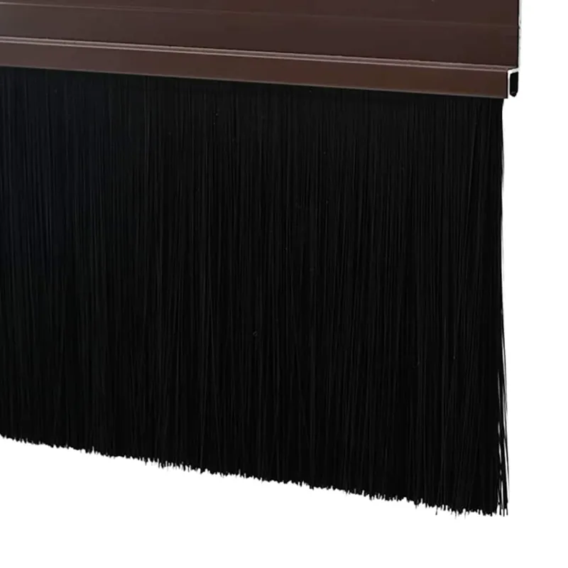 Sukabinamų durų šepetėlių sandarikliai 2 pcs Ruda 100 cm